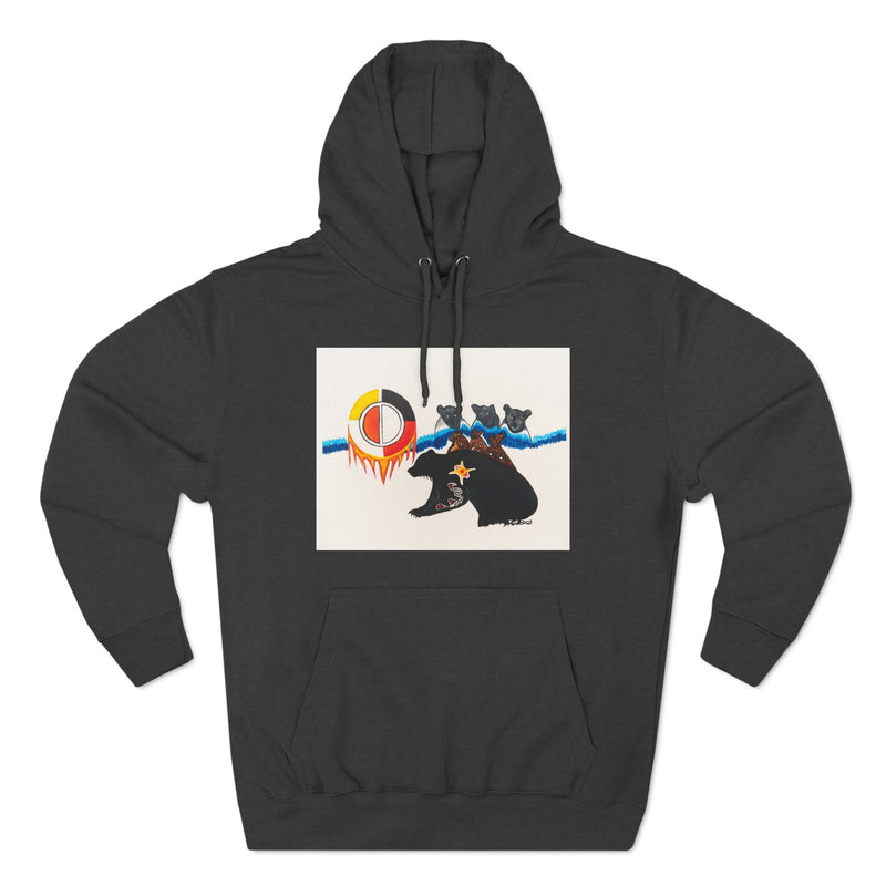"My Life as a Bear Who Guides Me" by Elder Ma-Nee Chacaby - All-Genders Pullover Hoodie