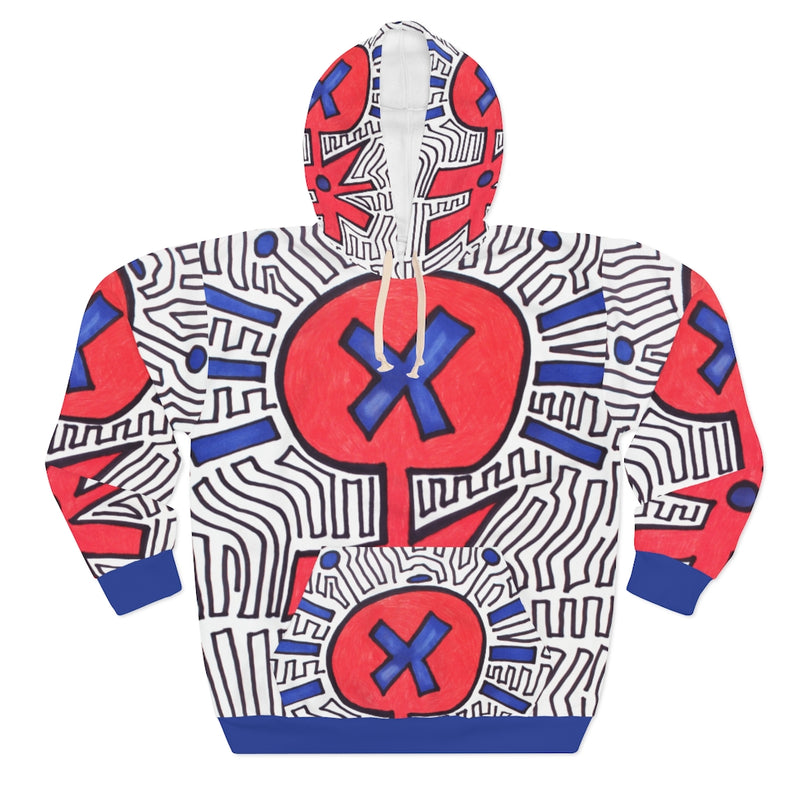 "X" by Edward K. Weatherly - All-Genders All-Over-Print Pullover Hoodie