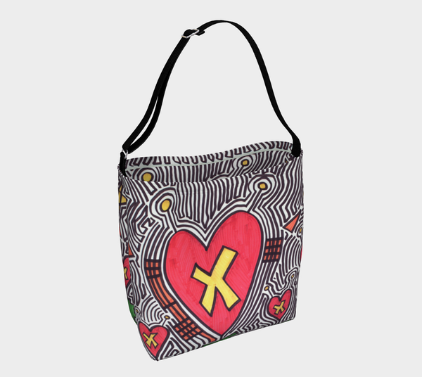 "The Love Aliens Family" by Edward K. Weatherly - Stretchy Tote Bag