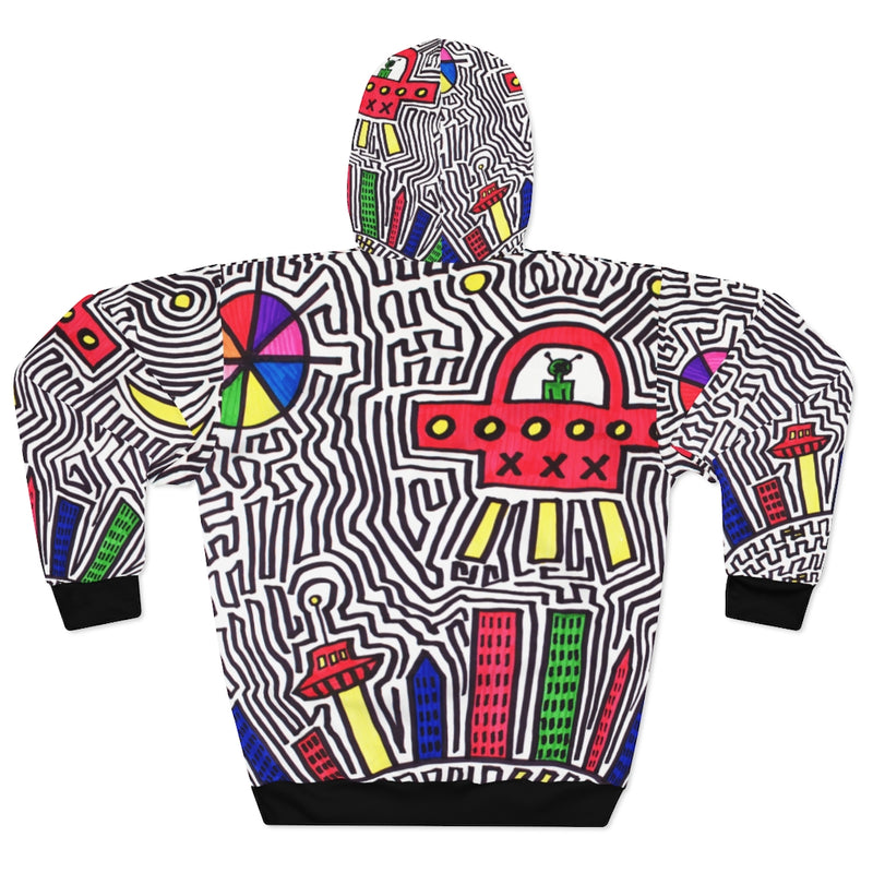 "LANDING" by Edward K. Weatherly - All-Genders All-Over-Print Pullover Hoodie