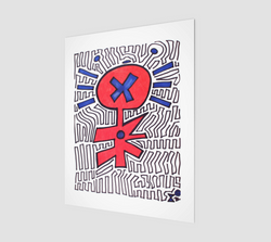 "X" by Edward K. Weatherly - Fine Art Print (11" x 14")