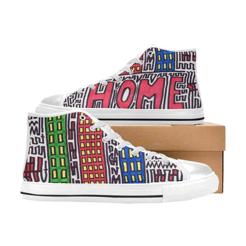 "HOME" BY EDWARD K. WEATHERLY - MXN'S HIGH-TOP SNEAKERS